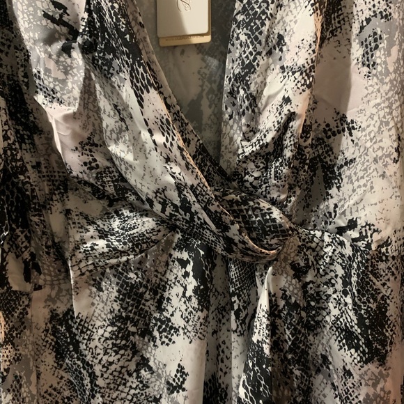Club London Snake Wrap Front Dress - Picture 5 of 8